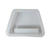 Stampo a forma di fiore, stampo in silicone, riutilizzabile, resistente al calore, strumento di artigianato non pungente, forma di fiore flessibile, stampi per ghiaccio per feste di Pasqua