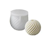 Stampo a forma di sfera a righe geometriche portatile a righe per gli amanti dell'arte e profumato per la casa alla moda