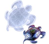 Stampo a forma di tartaruga marina in silicone epossidico, modellatore in resina resistente al calore, per ciondoli fai da te a forma di animale, flessibile, semi-3D, per decorazione da parete, porta