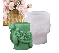 Stampo a forma di tartaruga, per diffusore di tartarughe grasse, 6,6 x 9,9 x 6,9 cm, in resina 3D, a forma di animale, argilla con candele, per sapone, torte e progetti