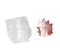 Stampo a forma di volpe a nove code decorazione ornamento in silicone texture per progetti artistici e espositori su scaffali Stampo in resina a nove code volpi