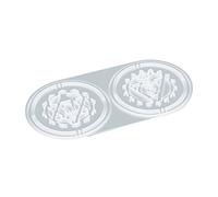 Stampo a goccia di cristallo con sette ciondoli ornamentali a doppio scopo vassoio di stoccaggio stampo in silicone stampo ornamento stampi per resina epossidica