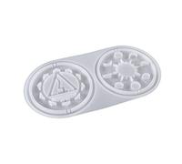 Stampo a goccia di cristallo con sette ciondoli ornamentali a doppio scopo vassoio di stoccaggio stampo in silicone stampo ornamento stampi per resina epossidica