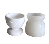 Stampo a guscio d'u ovo, stampo in resina per portauovo, stampo in silicone per portauovo di Pasqua, stampo in silicone per cemento portauovo, stampo in resina alimentare per cucina, tavolo da pranzo