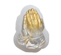 Stampo a mano per preghiera 3D - Stampino in silicone per mani di Buddha, stampo flessibile resistente al calore | per cioccolato, sapone, argilla, resina, cottura, produzione di, artigianato