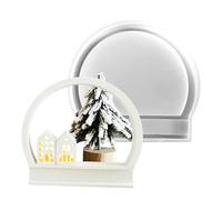 Stampo a metà anello in silicone - 10 cm in resina per fai da te, forma ad anello decorativa | Basta utilizzare una forma versatile per candele, caramelle, ornamenti, fai da te, arte da parete