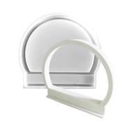 Stampo A Mezza Anello In Silicone - Frame Artigianale In Resina Antiaderente, Stampo A Forma Di Candela Multiuso, Creatore Di Ornamenti Artistici, Produttore Decorativo A Polimero Morbido | Ideale Per