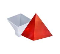 Stampo a piramide in silicone multiuso per sapone per candele in resina e accessori per utensili manuali riutilizzabili, utensili per gioielli, piramidi decorativi in resina