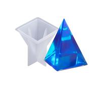 Stampo a piramide in silicone multiuso per sapone per candele in resina e accessori per utensili manuali riutilizzabili, utensili per gioielli, piramidi decorativi in resina