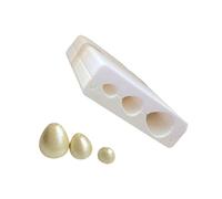 Stampo a rullo per perline, 3 misure regolabili, per gioielli in resina rotonda e sagomata, strumento per la creazione di perline a forma di uova, rullo per la formazione di perline