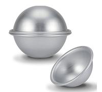 Stampo a semicerchio in alluminio da 9 cm,semisfera, semisfera, semisfera, bomba da bagno, tortiera, teglia da forno, bikini, torta, dessert, budino, mousse, Stampo per torta a semicerchio Mezza