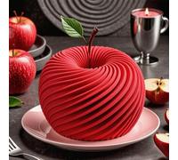 Stampo a spirale per mousse di mele, stampo per torte in silicone alimentare, stampo per gelato al cioccolato da dessert francese, facile da sformare e resistente alle alte temperature, strumento di