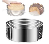 Stampo Affetta Torte Anello Dolci Regolabile da 23 a 30 cm Cake Design Torta