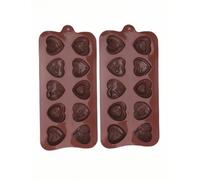 Stampo al cioccolato QYJHSKA, stampo al cioccolato antiaderente, torte, gelatine, budini, stampo in silicone fai da te, muffa in silicone della caramella della noce di cioccolato (set da 2 pezzi) (1)