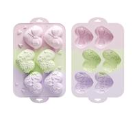 Stampo al silicone del cuore per cottura, 6 cavità a forma di cuore 110 g, padelle per San, artigianato, decorazioni creative, caramelle e dessert, 28 x 17 x 2,5 cm, siliconi di cibo