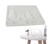 Stampo Albero Di Natale | Per Ornamenti In Cemento Da Tavolo - Stampo Semplice Da Demoulding Per Cemento Gesso Artisti Hobbisti Decoratori