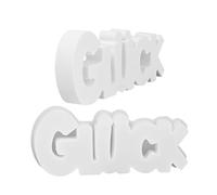 Stampo Alfabeto - Stampo Epoxy Lettere Tedesche Portafortuna - Forme in Silicone Riutilizzabili Antiaderenti per Decorazioni Casa Resina