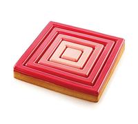 Stampo Anello Tarte Ring Quadrato Microforato 200x200 mm SILIKOMART - Basi Torta