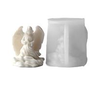 Stampo Angelo in Silicone, Forme Angeli 3D Per Sapone Cera di Soia Artigianato, Stampo Riutilizzabile per Candele Resina Cioccolato Decorazioni Artigianato