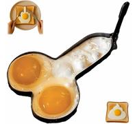 Stampo antiaderente in acciaio inox a forma di dito medio per uova, un must per la colazione, adatto come regalo divertente per adulti, per preparare uova scherzose.