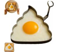 Stampo antiaderente in acciaio inox a forma di dito medio per uova, un must per la colazione, adatto come regalo divertente per adulti, per preparare uova scherzose.