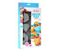 Stampo antiaderente in silicone 6 figure tema unicorni Decora