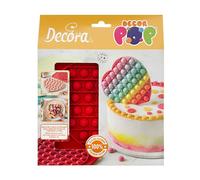 Stampo antiaderente in silicone Decorpop Cuore 18,5x17cm Decora