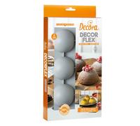 Stampo antiaderente in silicone Mezza Sfera 6 cavità Ø7cm Decora