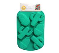 Stampo antiaderente in silicone per 6 cactus 8x9xh2,5cm