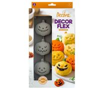 Stampo antiaderente in silicone per 6 zucche Halloween 6,5x7xh3cm