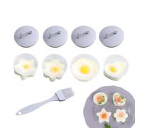 Stampo Antiaderente per Cuocere 4 Uova, Pentola per Uova in Camicia