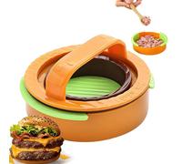 Stampo antiaderente per hamburger e hamburger, per carne e verdure, manico ergonomico per utensili da cucina