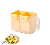 Stampo antiaderente resistente al calore a doppio scomparto per microonde | Cuoci uova a microonde per colazione, frittata, cucina