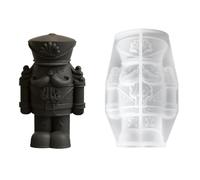 Stampo artistico in silicone creativo per lavori creativi con figura di re soldato, adatto per lezioni d'arte e decorazione domestica stampo in resina