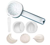 Stampo Bao Boon - PET+PP + ABS | Forma manuale a forma di gnocco Vōor | Forma Baozi con 3 diverse forme per cucina, casa, dormitorio studentesco, appartamento, ma anche torte di Empanadas e luna.