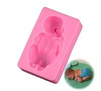 Stampo Bebè Addormentato Stampo Silicone 3D Bebè Che Dorme Tortiera Angelo Silicone Per Dolci Decorazione Caramelle Biscotti Al Cioccolato Biscotti Gum Pasta Di Pasta Di Cottura Conveniente (Rosa)