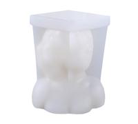 Stampo Bendata Ragazza Silicone Candele Bianco in 3d | Cera Sformatura Polimerica e Argilla Superficie Antiaderente Facile Uso Multiplo