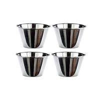 Tescoma 428718 Stampi panna cotta in acciaio inox con coperchio, set 4 pezzi, linea GrandCHEF
