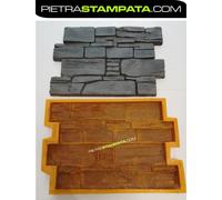 STAMPO CALCO MATRICE x GESSO CEMENTO x RIVESTIMENTO PIETRA ROCCIA ARTIFICIALE