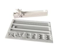 Stampo Calendario Countdown di Natale Forma tracce slitta Babbo Natale 25 | Forma flessibile DIY creta Per Feste Cemento Argilla e Mestieri