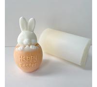 Stampo candela coniglio 3D facile da pulire adatto per gesso e artigianato