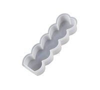 Stampo carino in silicone a cinque cuori per realizzare sapone fatto a mano candele ornamenti in resina stampo