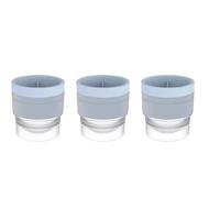 Stampo chiclify glace glaker, da 2,5 "vassoio per cubette di ghiaccio grande, silicone premium non BPA, produttore di stampi per hockey di hockey di hockey (blue)