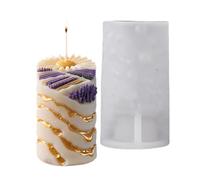 Stampo cilindrico a colonna in silicone per candele fai da te in resina artigianale stampi per aromaterapie aromaterapie