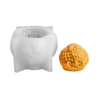 Stampo cilindrico in silicone a di ape, stampo per sapone in silicone 3D, stampo cilindrico per candele, arte in resina animale, decorazione per la casa per aromaterapia