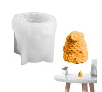 Stampo cilindrico in silicone a forma di ape, stampo cilindrico per sapone 3D, stampo per candele, decorazione per la casa a sgancio rapido, arte in resina animale per cioccolato
