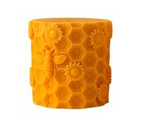 Stampo cilindrico in silicone a nido d'ape per colata in resina e fabbricazione di candele