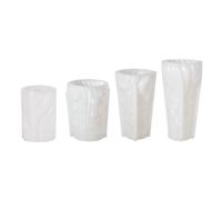 Stampo cilindrico intagliato per ornamenti in gesso decorazioni per la casa resina epossidica colata rilassante e lenitiva