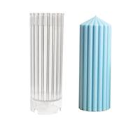 Stampo cilindrico per candele | Stampi per candele | Stampo decorativo per candele da cena | Stampi per candele a colonna per realizzare candele carillon, candele da tavolo per matrimoni