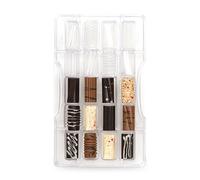 Stampo cioccolatini forma CILINDRI fantasia di cioccolato in policarbonato con 2